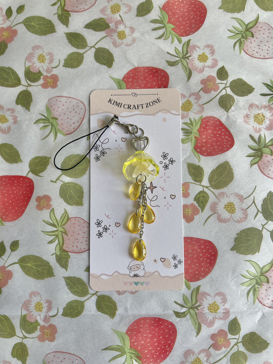 Raindrop Jellyfish Phone Charm
